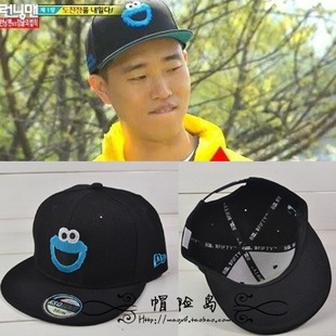 running man 姜大势 姜gary同款卡通人物头像嘻哈帽子平檐帽子