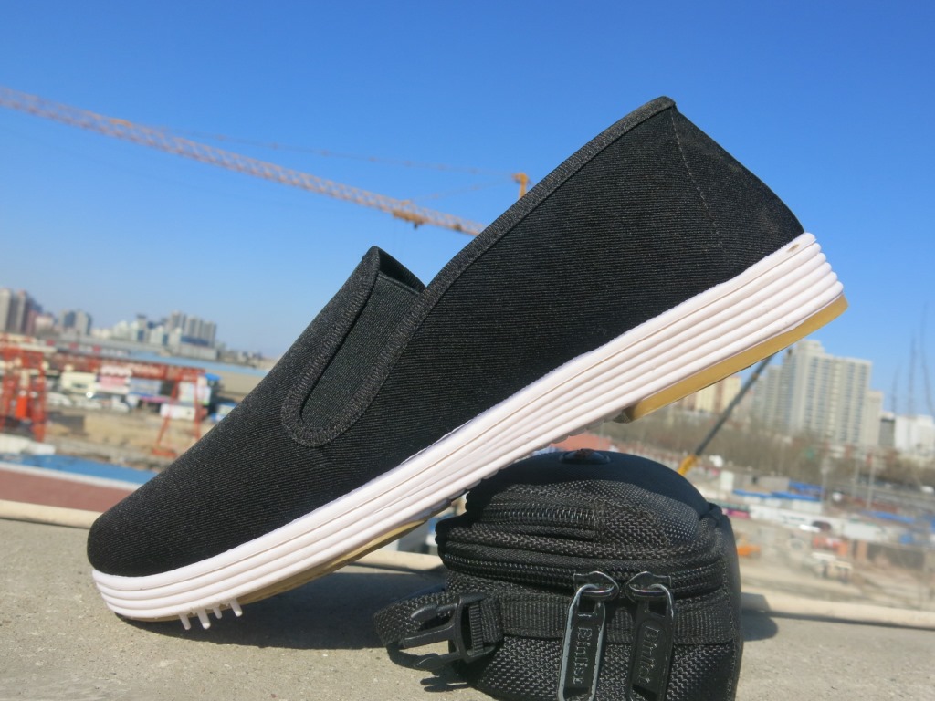 老北京布鞋【 京叶红松紧口 】白边鞋 舒服透气鞋 经典假布底子鞋