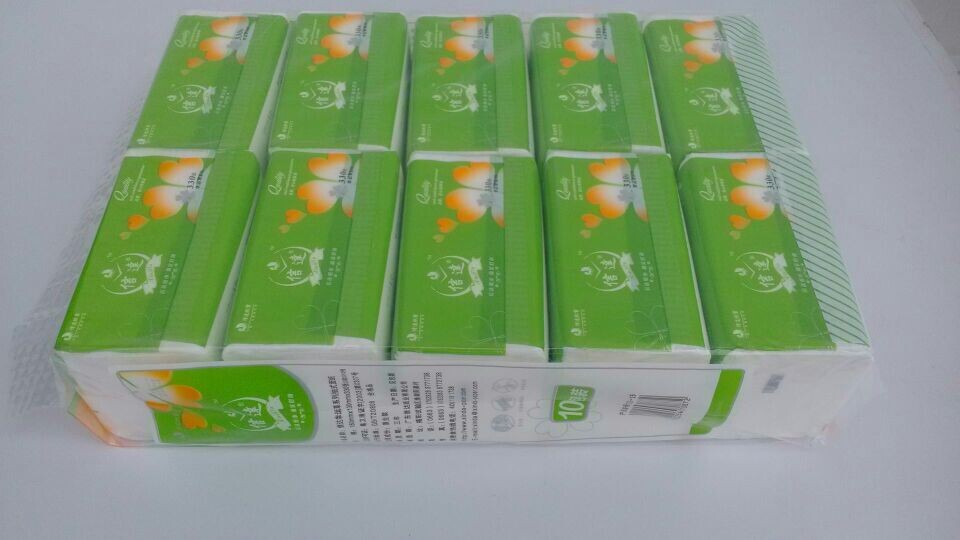 正品信达抽取式卫生纸 信达木浆纸巾面巾纸一袋10包批发佛山包送