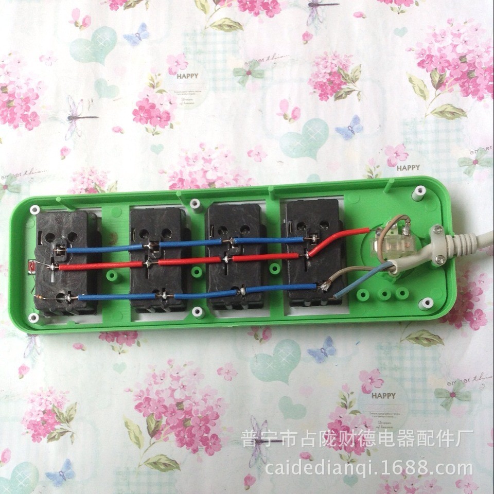 接线插板_供应夫人008电磁炉插座 接线插板 插排 批发2.