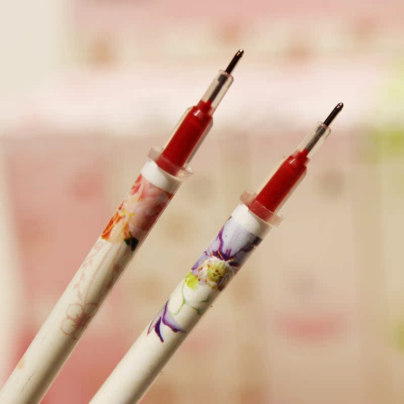 天卓全针管可爱卡通中性笔芯 学生办公水笔碳素笔替芯 240支包邮