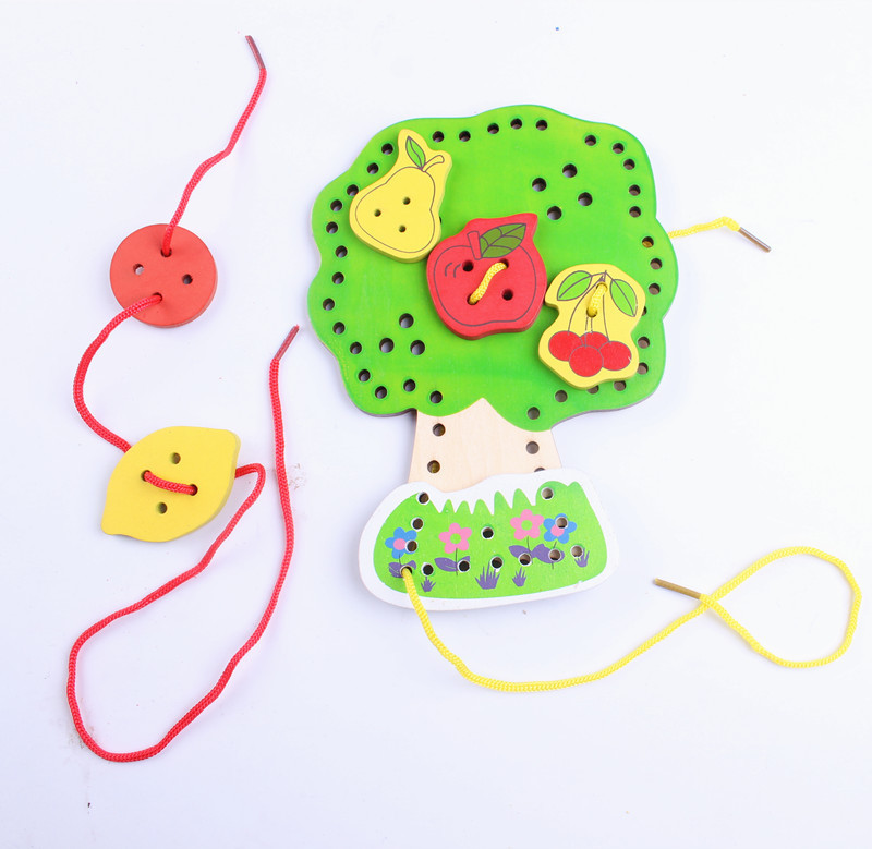 儿童益智手工玩具穿编缝扣子游戏手眼协调精细动作 精装