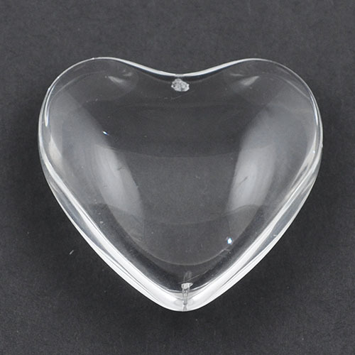 时光宝石系列 立体桃心玻璃贴片 心形水晶饰品配件 型号多款
