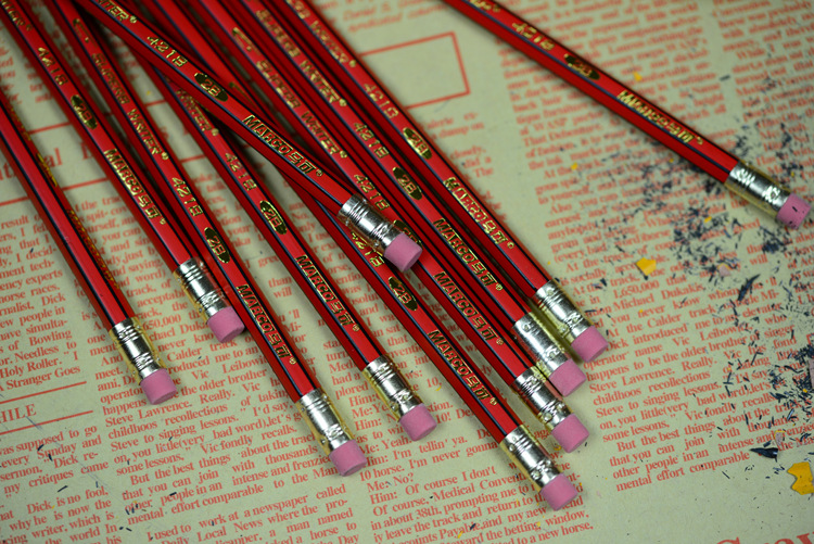 马可4218e hb/2b 橡皮头铅笔 无铅毒 赠卷笔刀 书写办公铅笔