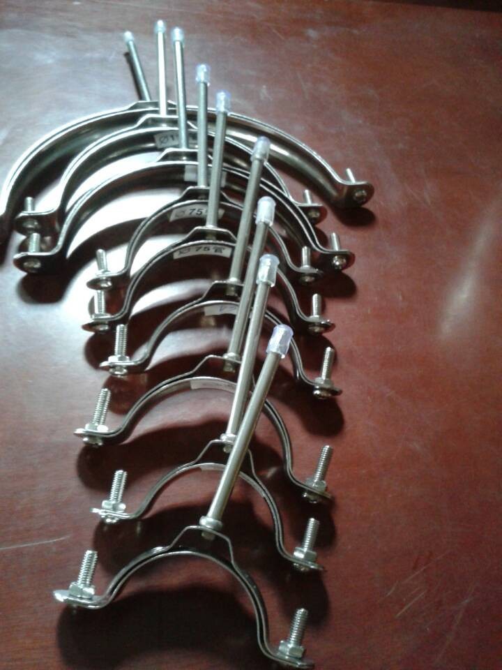 不锈钢管卡不锈钢带丁码不锈钢带丁管卡不锈钢固定管夹