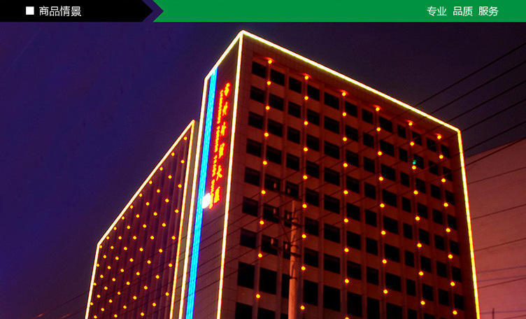 供应【光博汇】圆100mm大点光源/内控外控七彩单色户外跑马灯外墙装饰