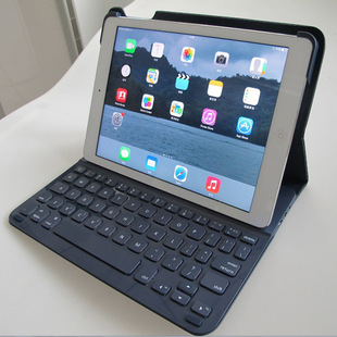 平板电脑超薄无线带键盘保护套 时尚创意蓝牙键盘 专用于ipad air