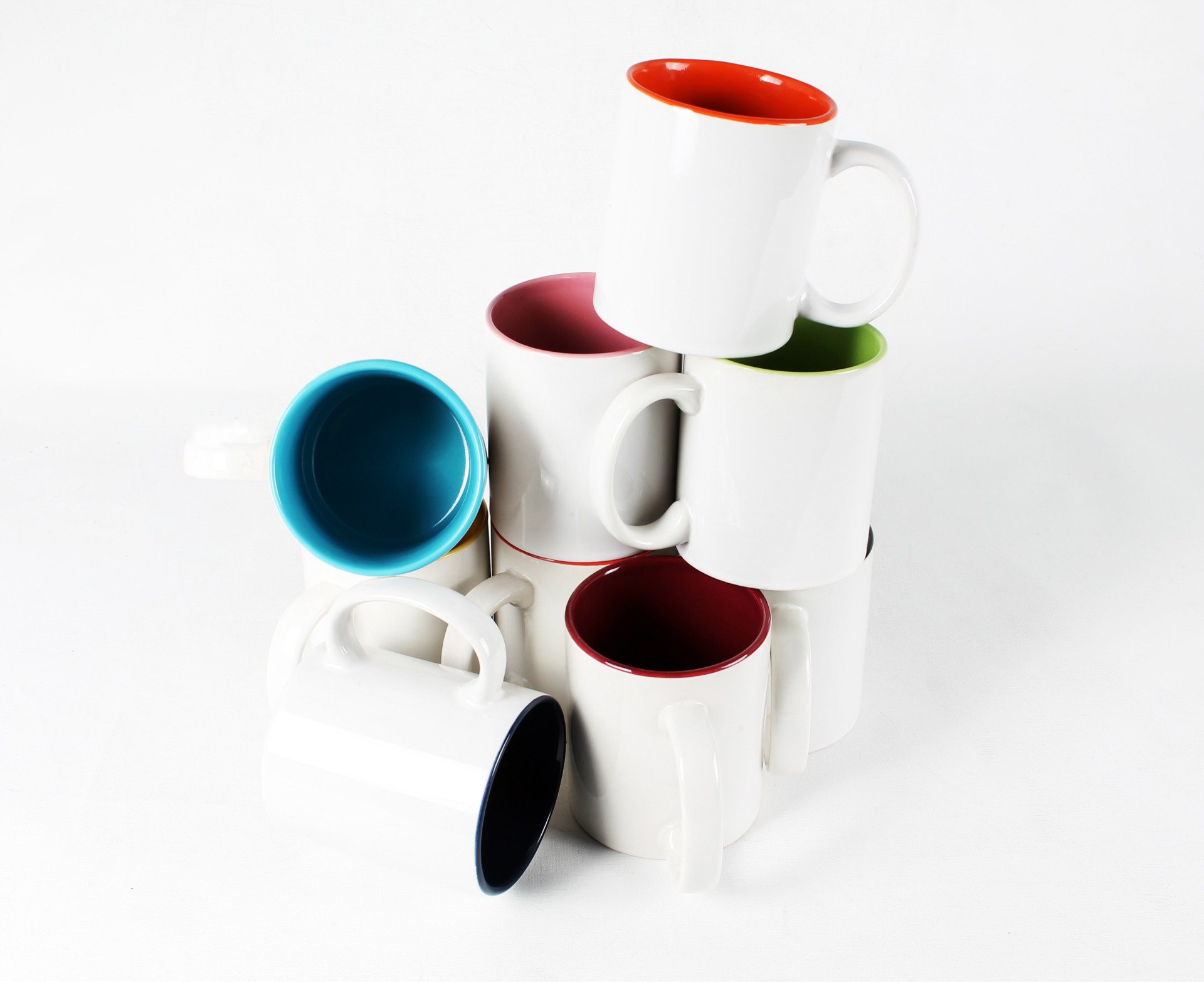 热转印内彩杯 陶瓷马克杯 可印图白杯 个性杯子 批发销售 可印图