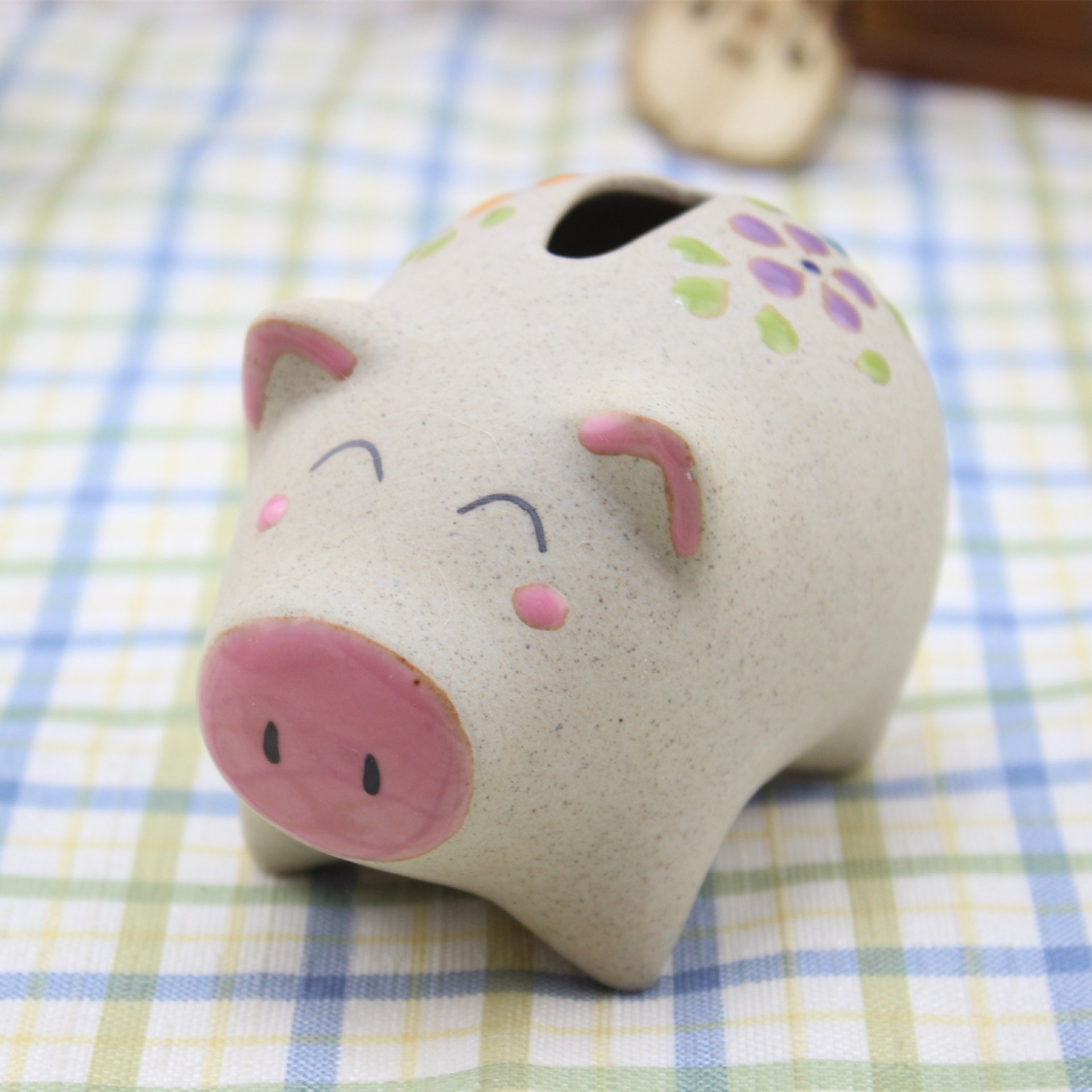 陶瓷批发zakka韩国创意摆件工艺品存钱罐卡通原创儿童动物彩绘猪