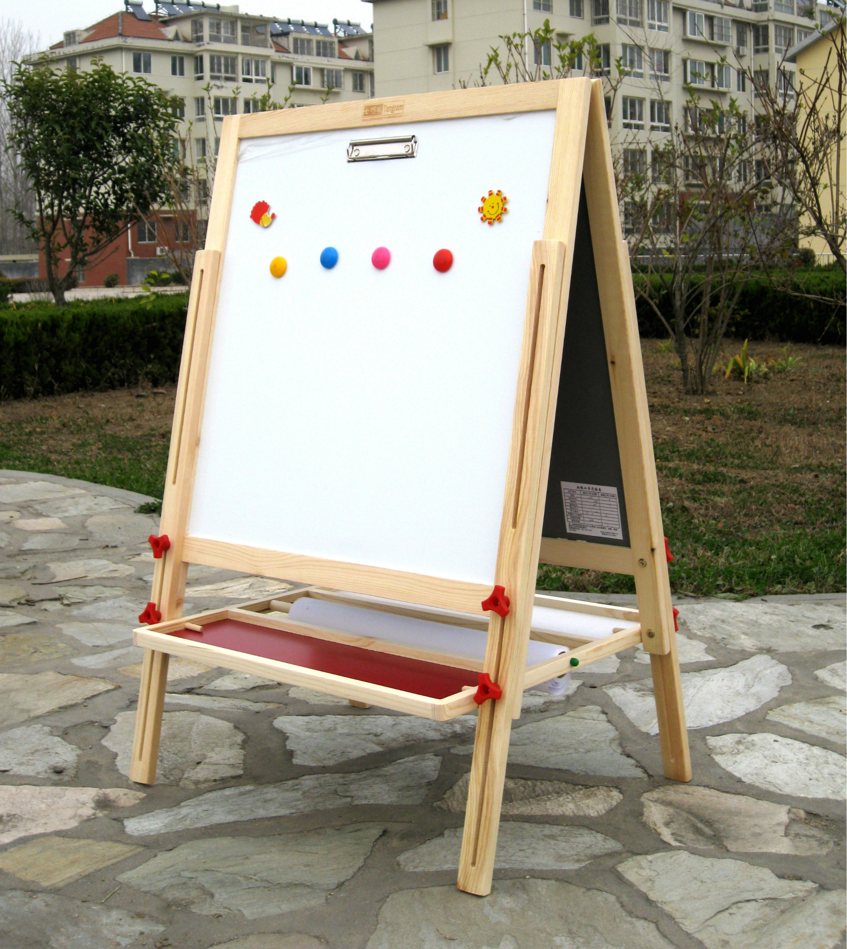 北京七巧板 超大号可升降 带卷轴 儿童画板 双面磁性莫拉fb012价格