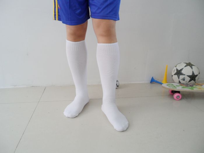 厂家专业高弹足球袜 学生男女运动中等厚光板纯色百搭中筒足球.