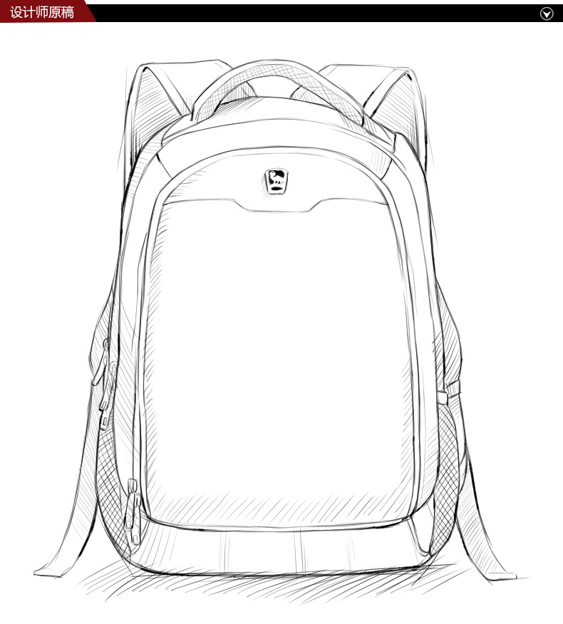 厂家定制双肩电脑包防水运动休闲旅行包男女笔记本双肩背包