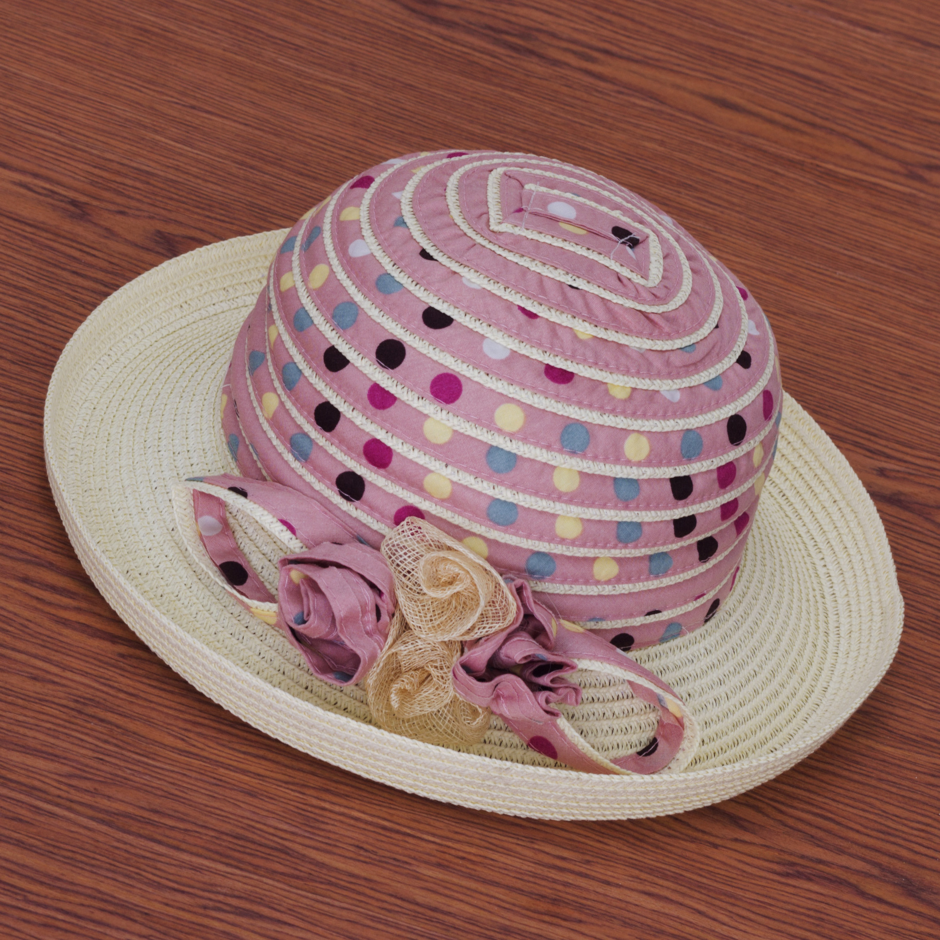 新款女士夏天太阳帽防紫外线帽子折叠遮阳帽女防晒帽点子翘沿帽