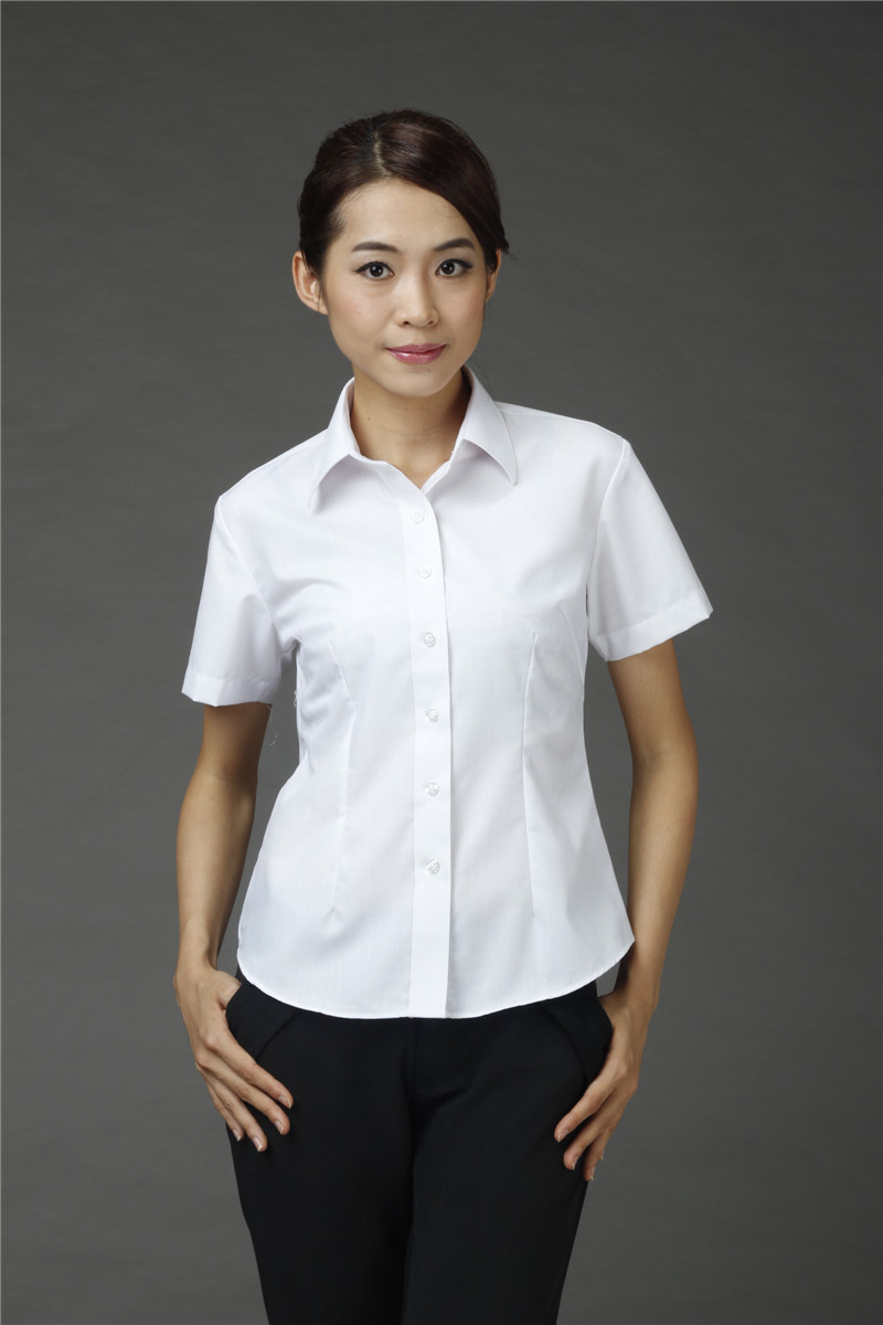 清仓夏季衬衫 女短袖 it文员会计制服 酒店服务员营业员