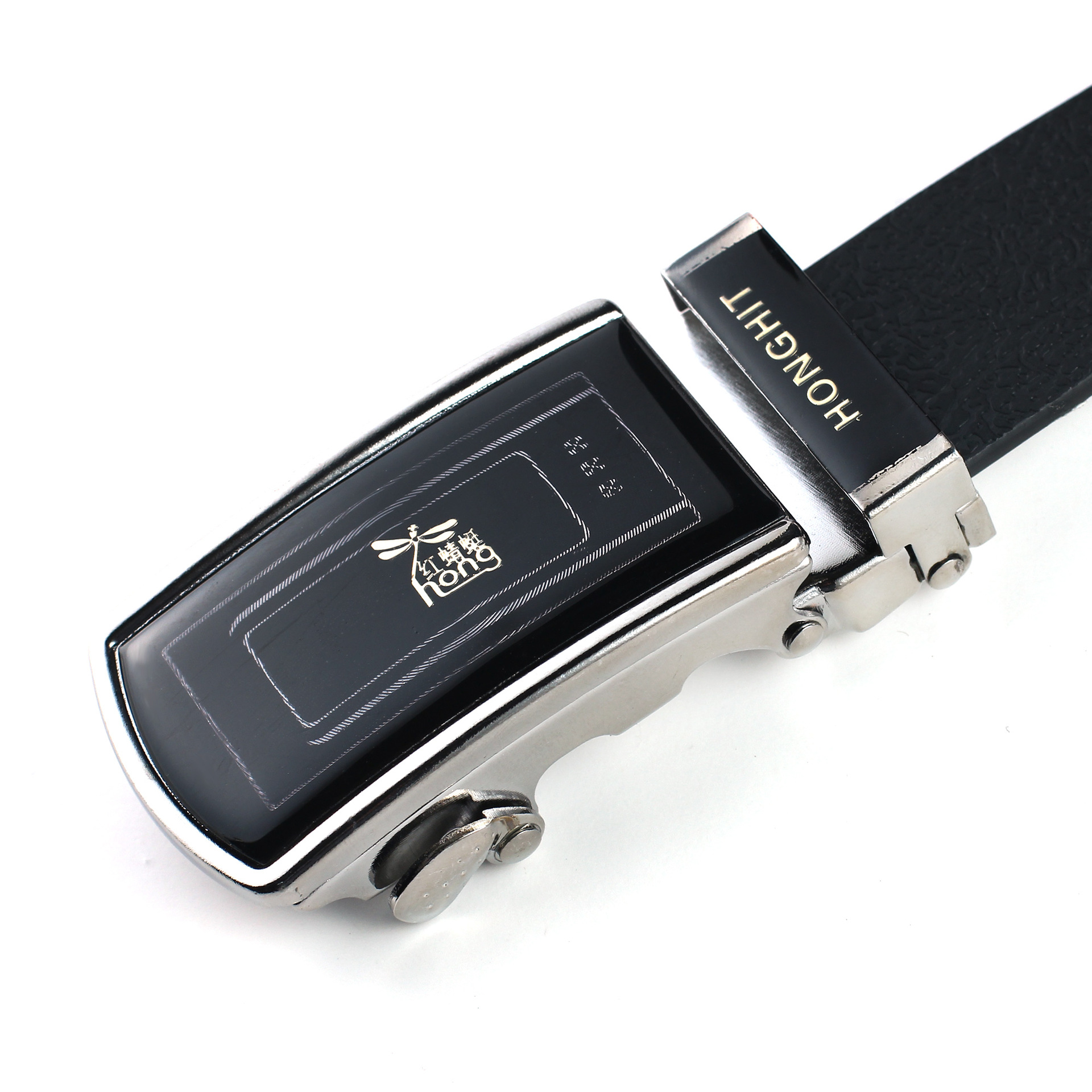 批发男士皮带航空腰带35自动扣皮带地摊皮带男士腰带送录音