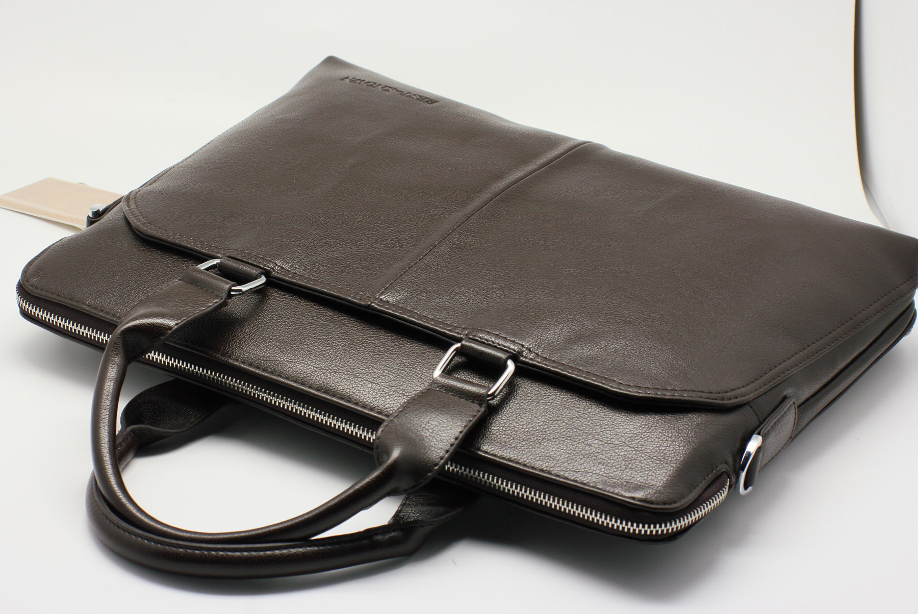 批发 男士漆皮pu皮时尚商务休闲包 手提单肩斜挎包男包公文包图片_10