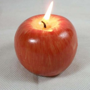 【圣诞爆款】超仿真苹果蜡烛 圣诞节平安夜送礼必备 单个独立包装