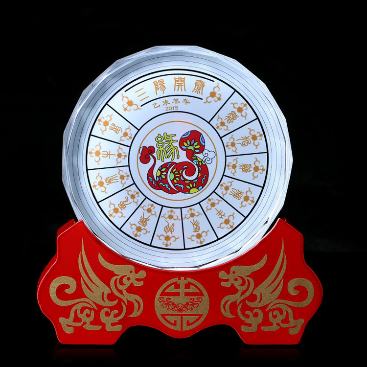 开光2015年香港七星堂十二生肖运程生肖鸡金岁启缘摆件
