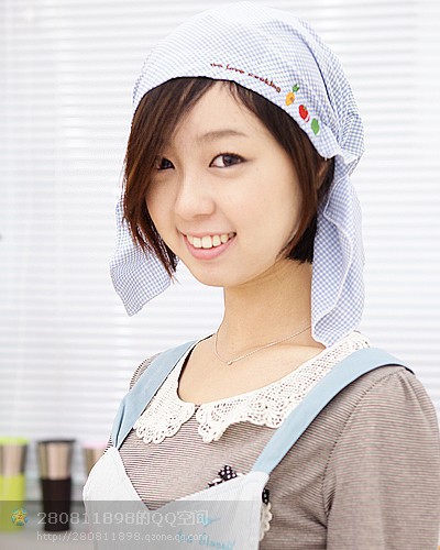 雅时超韩版头巾 尚家居厨房头巾咖啡厅头巾超市收银员