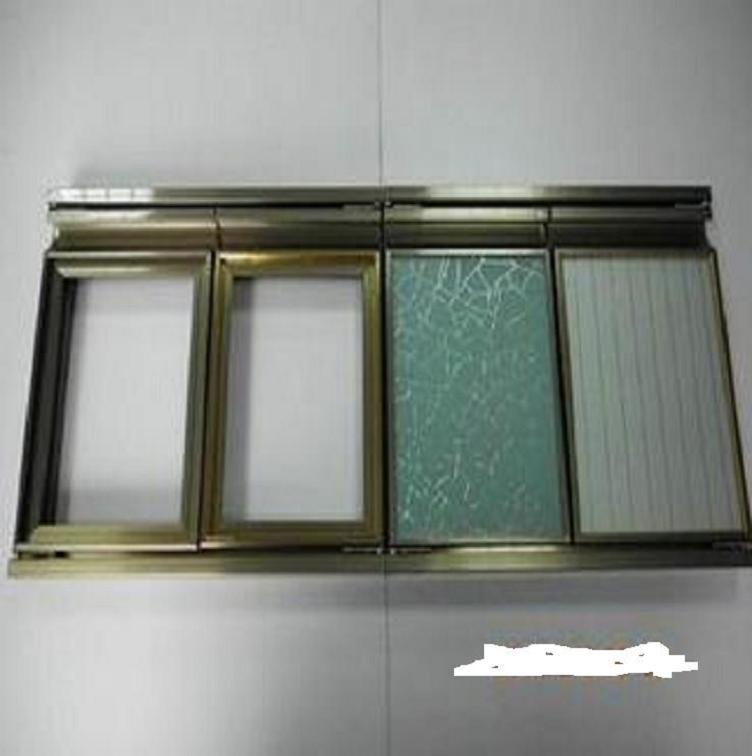 供应晶钢门铝材 橱柜门铝型材 电泳香槟色铝合金 晶钢橱柜门专用