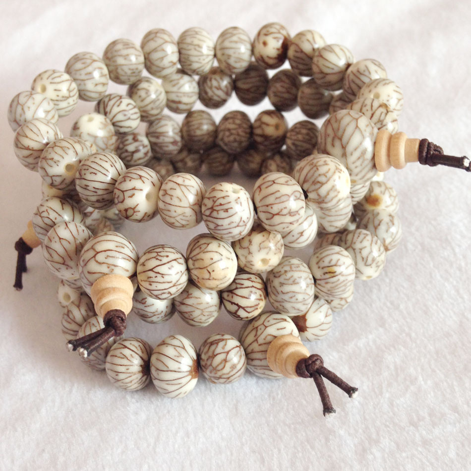 新款天然大灰银线菩提子 银线菩提手链 念珠 佛珠 厂家批发