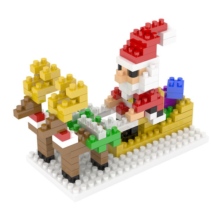 weagle智鹰迷你钻石小颗粒积木儿童益智玩具节日礼物圣诞雪人2263