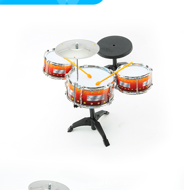 儿童玩具套餐架子鼓 塑料凳 益智爵士鼓高档外销高档礼品自产自销