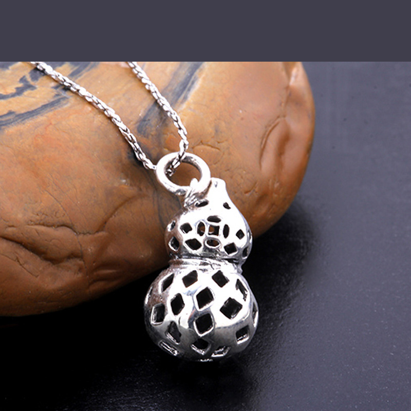 s925纯银泰银仿古钱袋吊坠项链坠饰品女 加工定做 批发 包邮