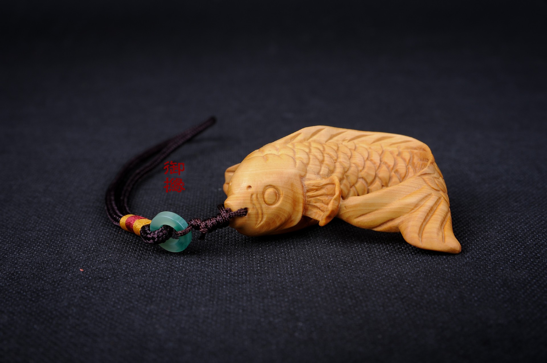 黄杨木雕刻鲤鱼手把件 鲤鱼跃龙门挂件 把玩件 正品厂家批发