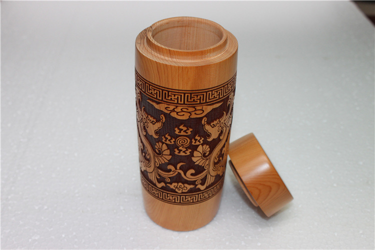 原木红豆杉杯子 龙凤木雕抗癌防癌 高级保健水杯 木制礼品批发