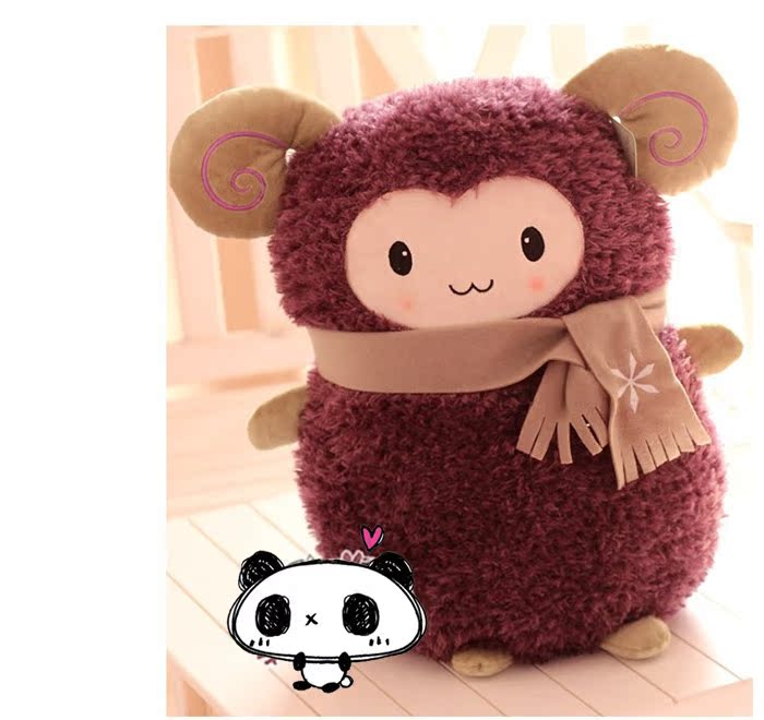 hwd羊年吉祥物三羊开泰毛绒玩具羊公仔活动礼品圣诞节礼物