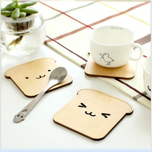 【杂卡】zakka创意礼品杯垫 木质隔热杯垫 实用杯垫m-9125