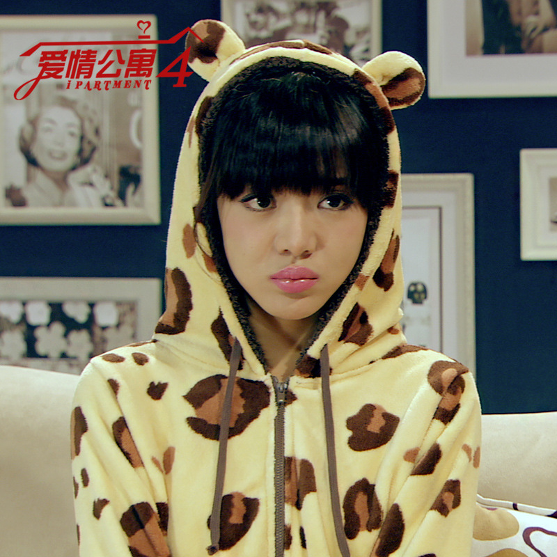 爱情公寓4关谷神奇唐悠悠卡通动物连体睡衣男女家居服套装如厕版