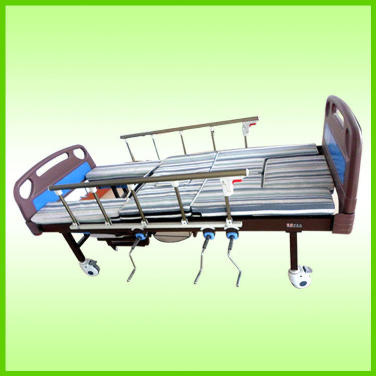 厂家特价批发多功能手动中屈护理床 左右侧翻 带便盆 洗头盆