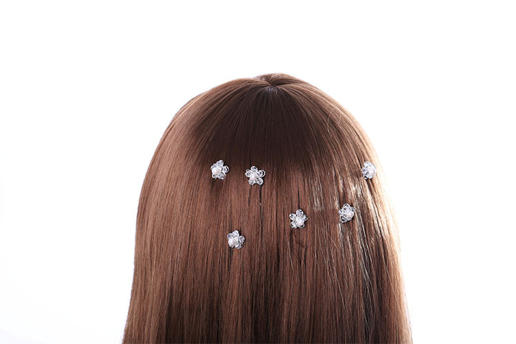 【韩枫饰品 韩版水晶珍珠镀银时尚发针 新娘发饰 新娘饰品批发】韩枫