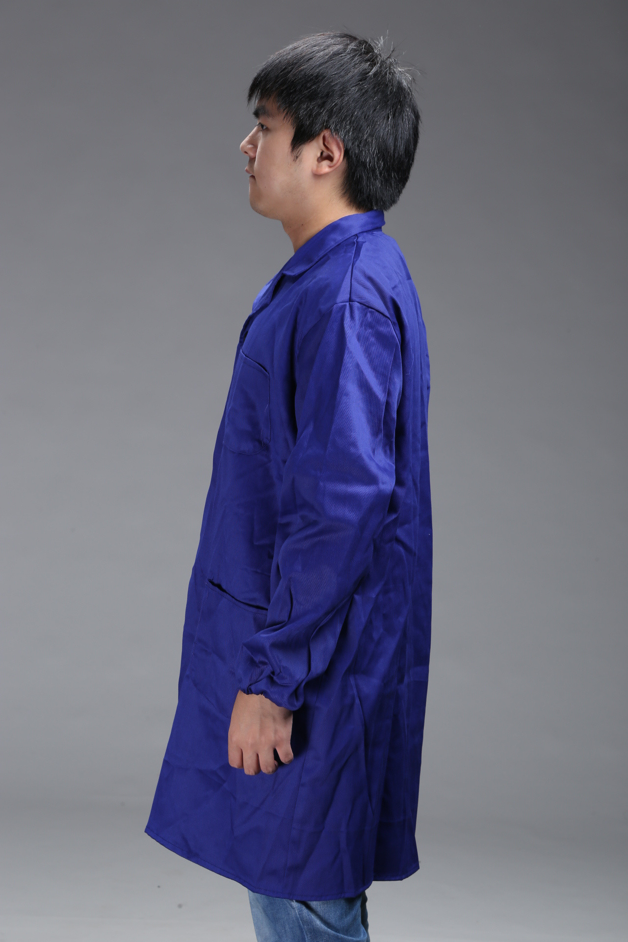 厂家批发 蓝大褂 工作服 劳保工作服定做 蓝大褂生产厂家长大褂