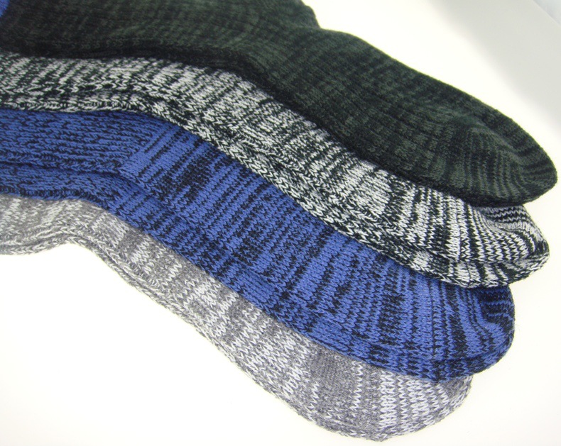 腈纶袜 粗针加厚袜 双针袜 厂家订做