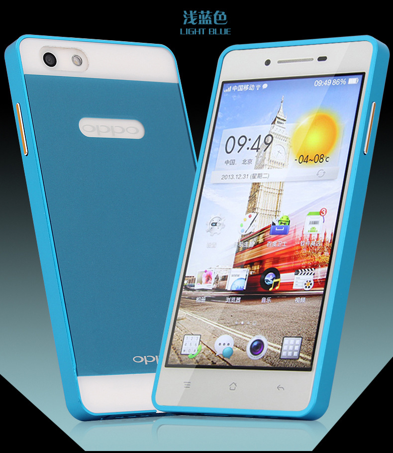 oppor829t手机套 r829t手机壳 r1金属边框r829t手机套 后盖保护壳