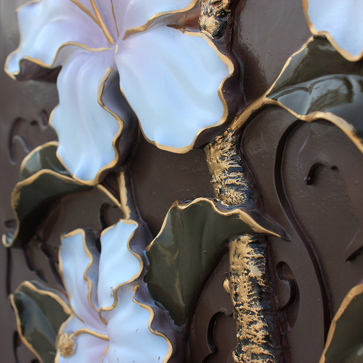 树脂浮雕画 客厅装饰画 流行无框画 现代工艺画 怒放树脂立体画