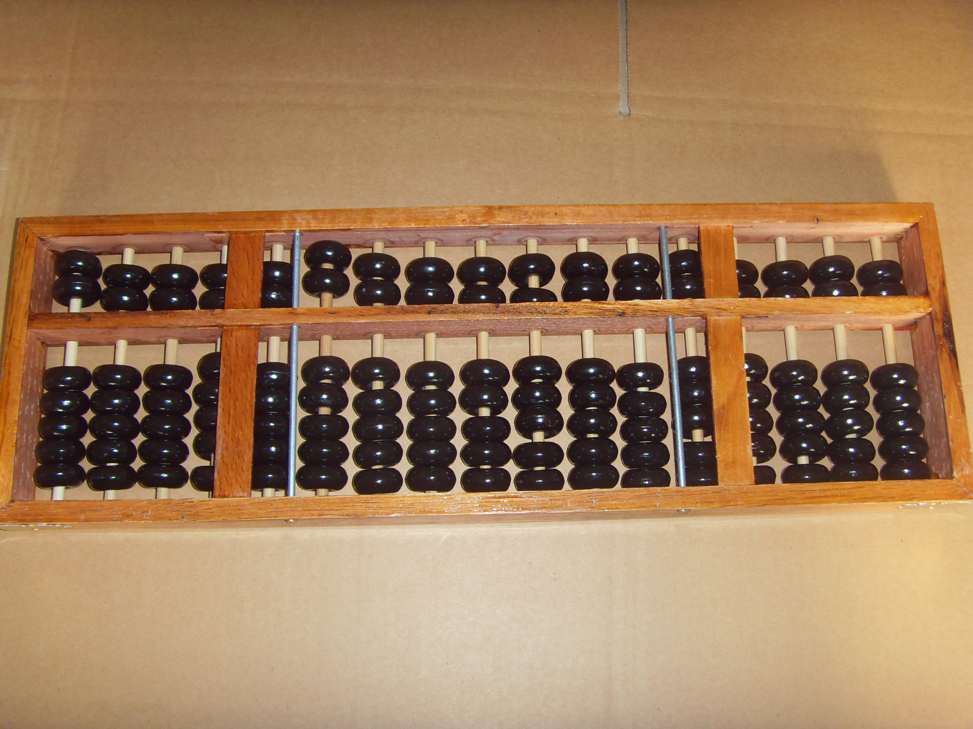 老式上2下5珠算盘图片_1