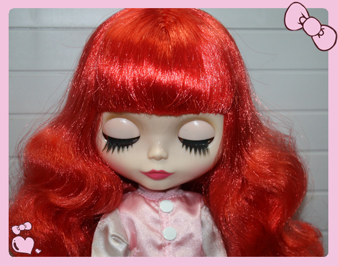 适合改娃 takara blythe 小布娃娃/b女/大头 粉红公主裙 娃 头冠 包邮