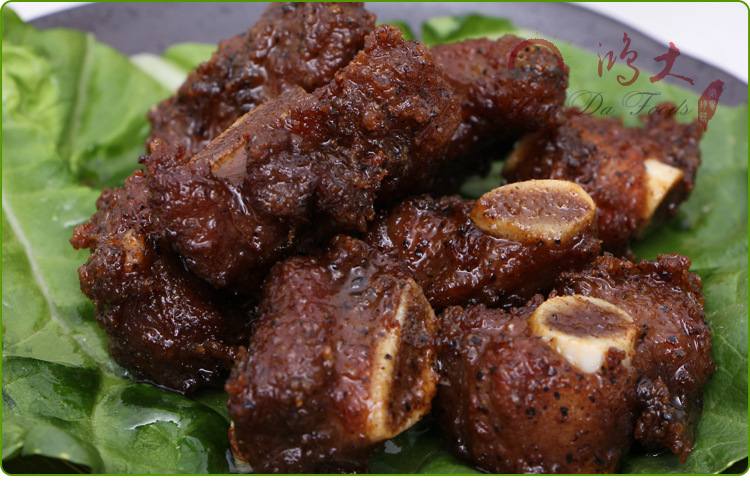 黑胡椒特制排骨 500g 速冻食品 排骨油炸特色小吃