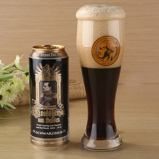 原装进口黑森公爵德国黑啤 口感浓烈听装黑啤 批发         #品牌啤酒