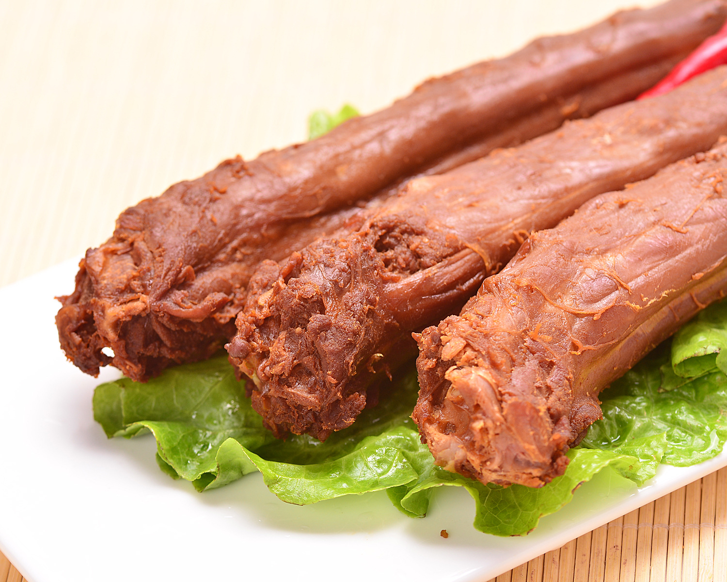 得香阁 香卤温州风味长鸭脖82g 休闲办公零食香辣味有嚼劲