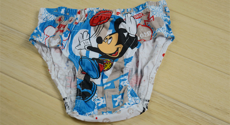 儿童内裤 男童三角裤 米奇老鼠三条装网包礼品装