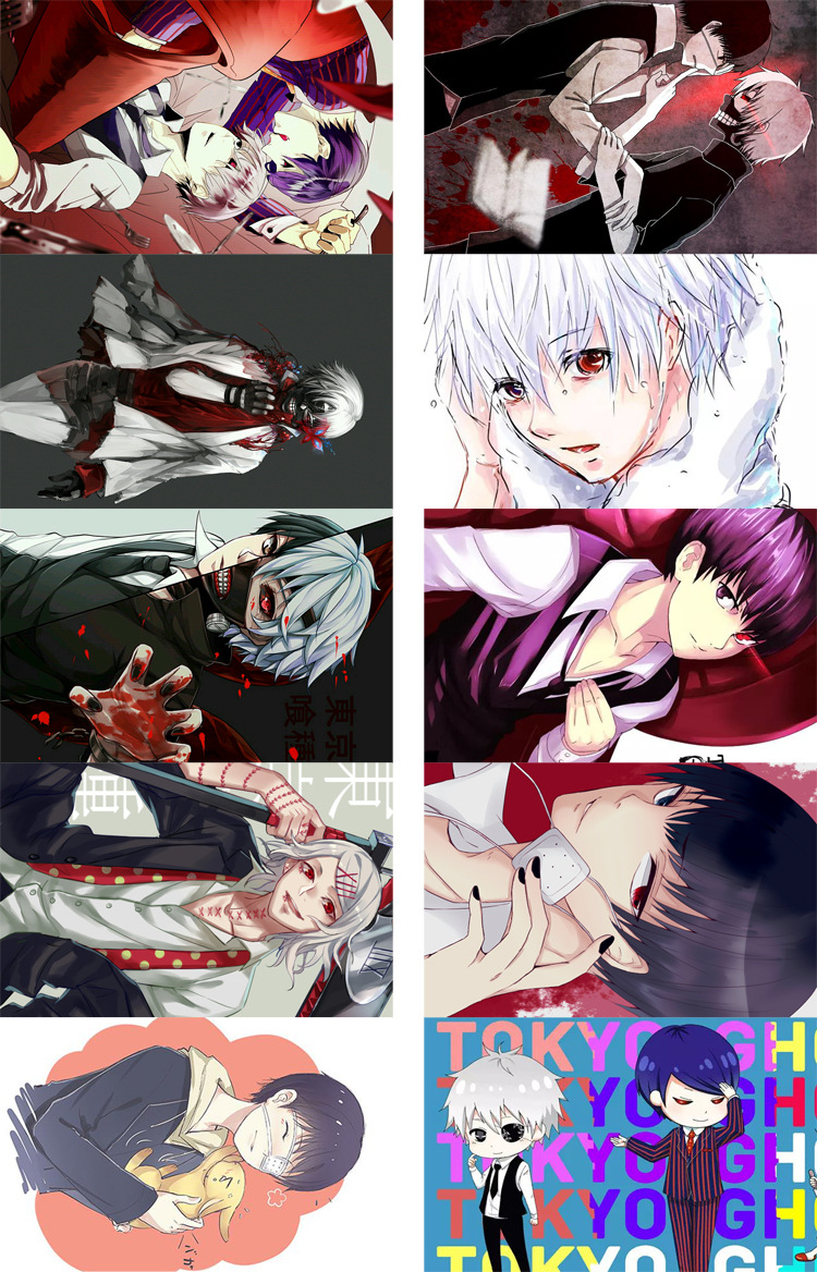 上海动漫 明星 东京食尸鬼01/02/03/04卡贴/收藏卡贴/动漫周边/卡贴纸