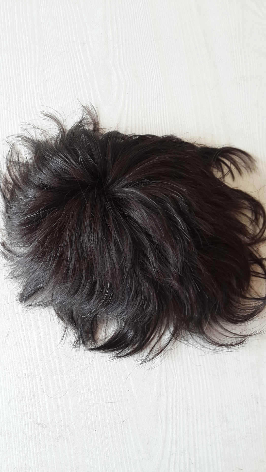 厂家直销高品质男士发块 黑色真人发发块