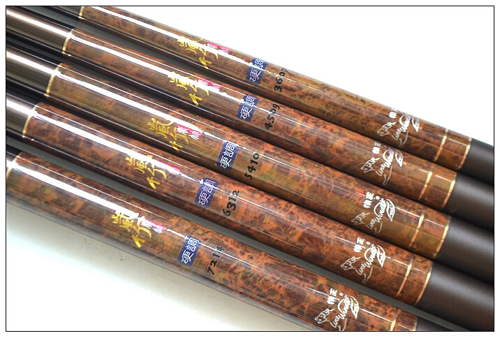 5米-7.2米超硬超轻溪流竿 碳素手杆 狼王短节鱼竿批发