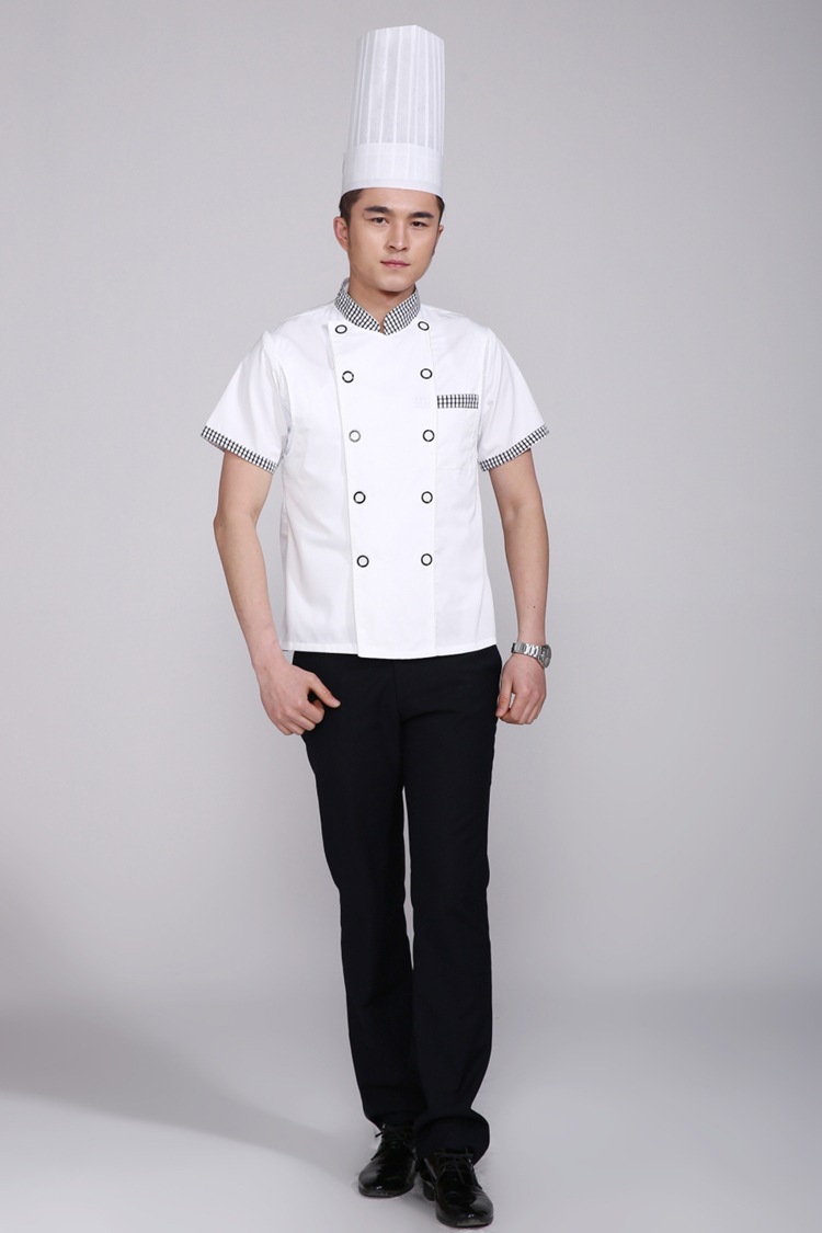 河北廊坊西餐厅厨师服 酒店 夏季厨师工作服定做 短袖厨师服 厨师工作