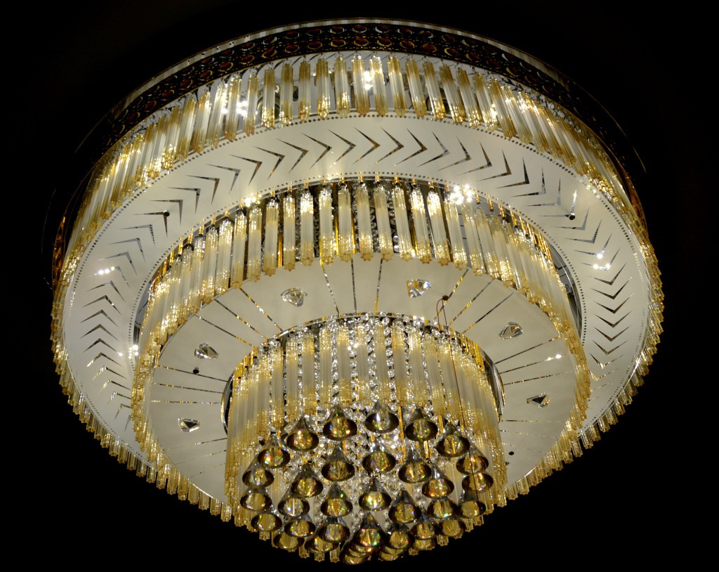 灯具批发 led吸顶灯卧室 客厅灯 现代低压水晶灯 8888